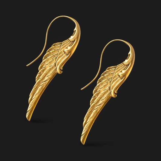 Pendientes de alas de ángel vintage