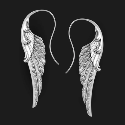 Pendientes de alas de ángel vintage