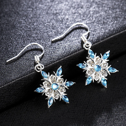 Pendientes de luz estelar azul vintage