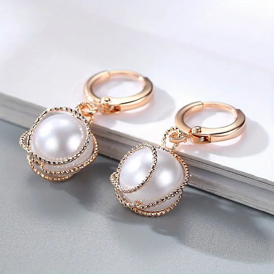 Pendientes Elegantes de Perlas