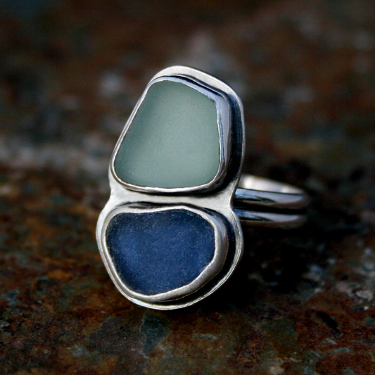 Anillo de Plata con Piedras Vintage
