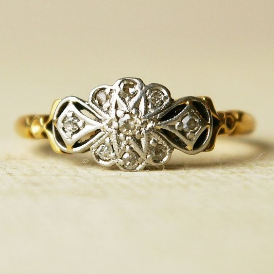 Anillo Mandala Vintage de Plata y Oro
