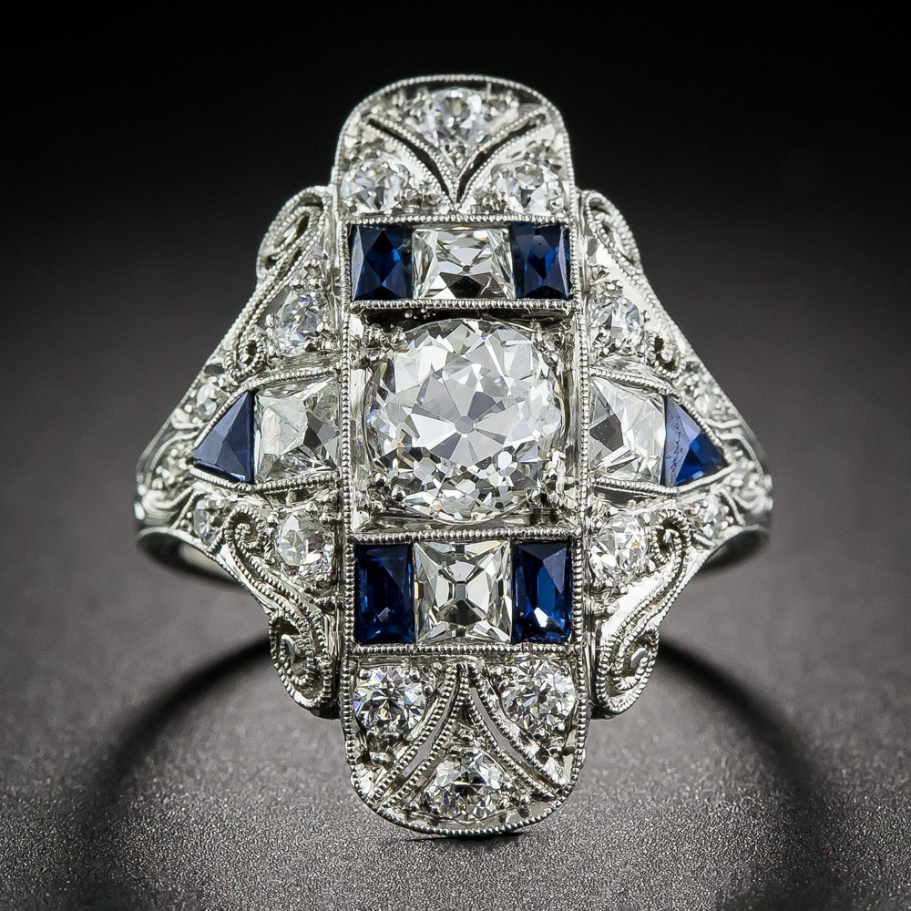 Anillo de plata con zirconia vintage