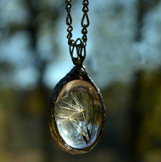 Collar de Vidrio Vintage