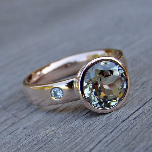 Anillo de vidrio Sky Vintage