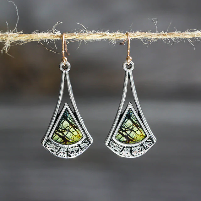 Pendientes Vintage de Plata Draw