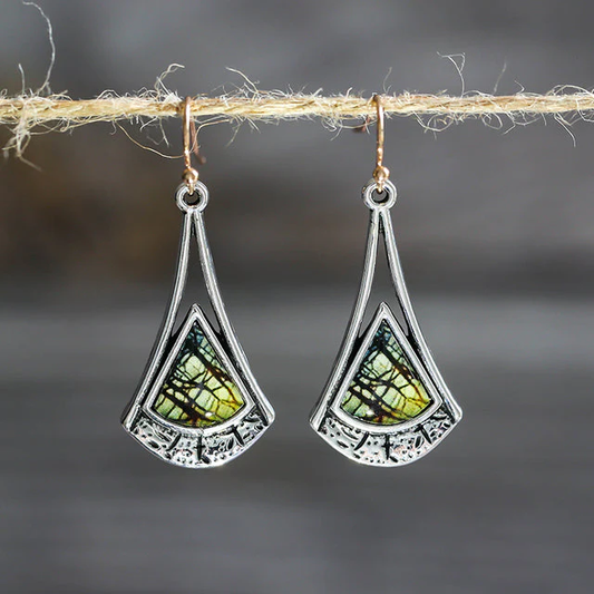 Pendientes Vintage de Plata Draw