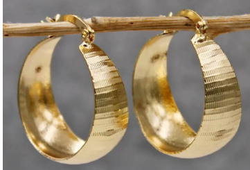 Pendientes de oro de lujo vintage